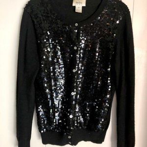 Neiman Marcus sequin cashmere cardigan